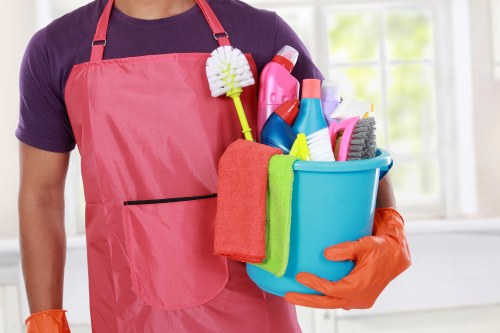 Deep cleaning tasks for kitchens and bathrooms in a Notting Hill property