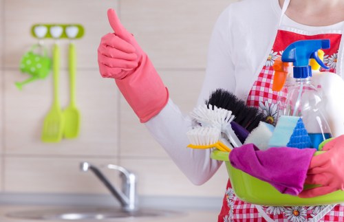 Steam carpet cleaning preparation and aftercare in a Notting Hill property